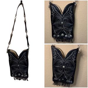 Western Hondo Cowboy Boot Shoulder Purse